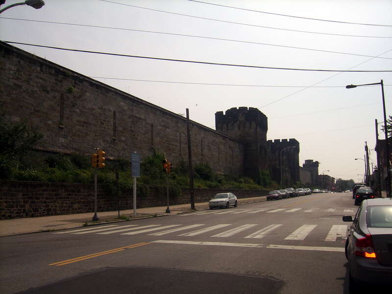 Eastern State Penitentiary, Farimount Avenue, Philadelphia.     Built 1823-9 - Model for 300 prisons worldwide, visited by Charles Dickens and described in his Notes from America