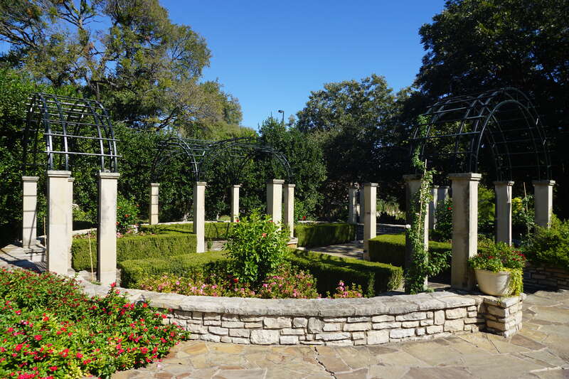 The Adelaide Polk Fuller Garden at the Fort Worth Botanic Garden in Fort Worth, Texas (United States).