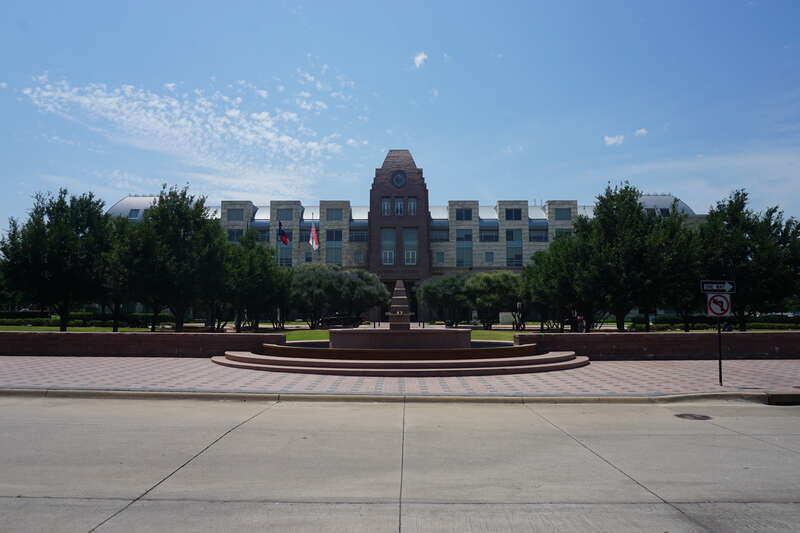 The George A. Purefoy Municipal Center and Frisco Square in Frisco, Texas (United States).