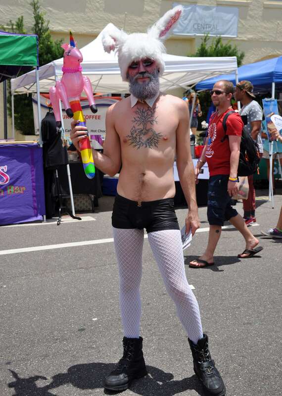 St Pete Pride Festival - &quot;People watching&quot;  Held this weekend St Pete Pride had a night parade Saturday evening and this Pride Festival Sunday along Central Ave.  The morning started off with some wicked thunderstorms and torrential rain, but by noon