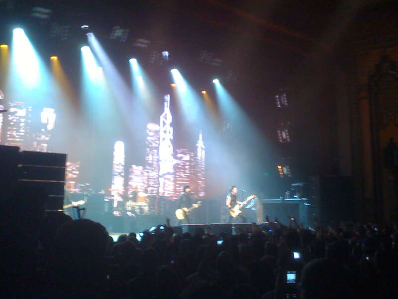 Green Day at the Fox Theater, Oakland CA, April 14, 2009 as part of the 21st Century Breakdown tour