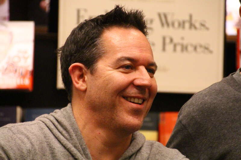 Greg Gutfeld at a book signing in Plano, Texas.