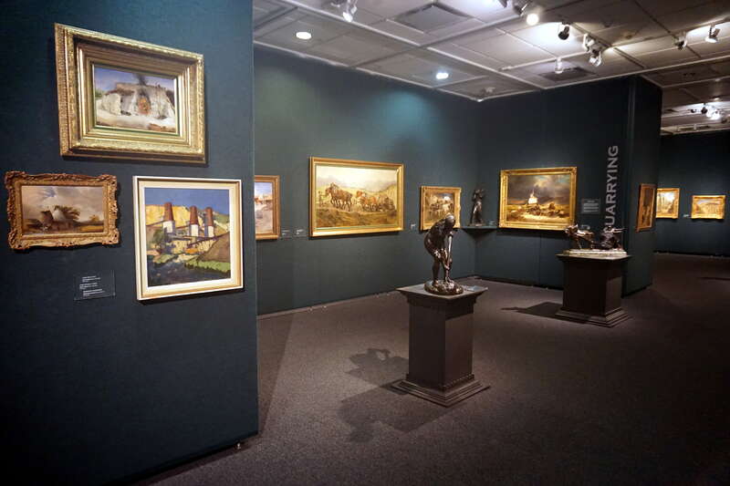 The Quarrying gallery at the Grohmann Museum in Milwaukee, Wisconsin (United States).