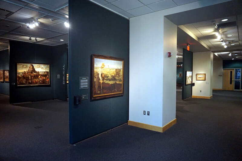 The Biblical gallery at the Grohmann Museum in Milwaukee, Wisconsin (United States).