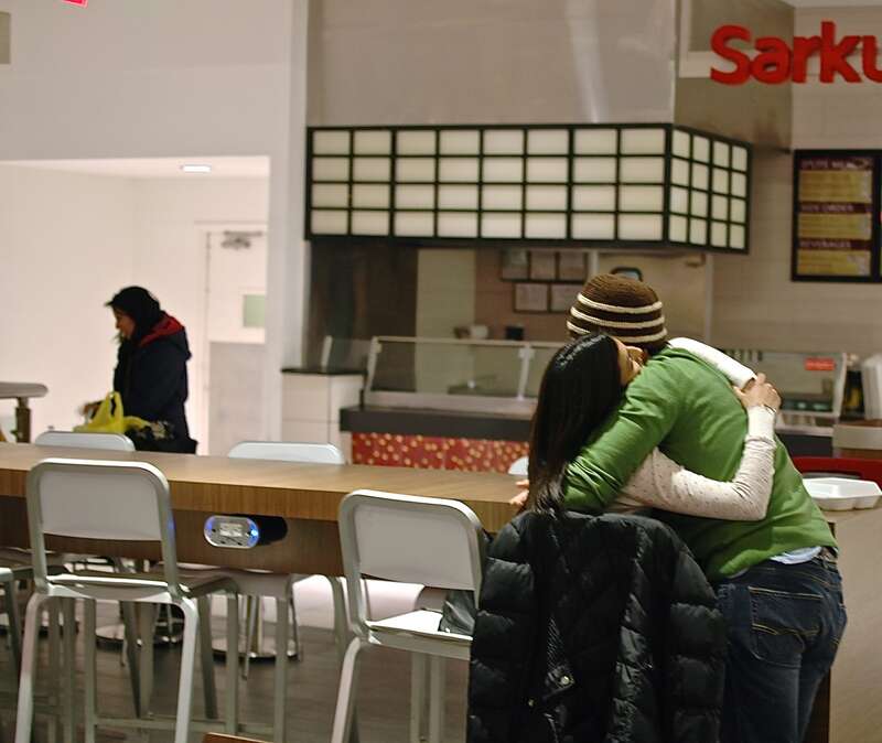 They were wrapped in one another, the world outside gone silent.