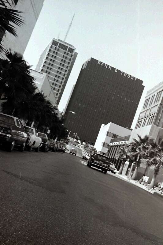 Looking west on Shatzell Street (1978)
