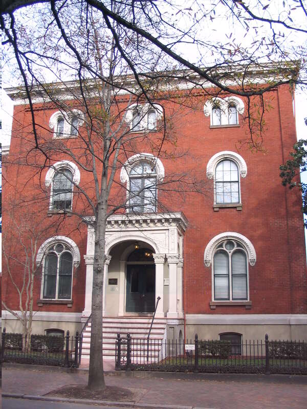 The former Sheltering Arms Hospital (the William Grant House) in the Court End neighborhood of Richmond, Virginia; on the National Register of Historic Places