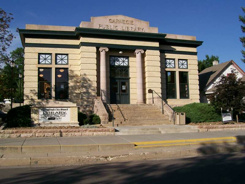 Carnegie Library in Old Colorado City, Colorado, United States, a branch of Pikes Peak Library District