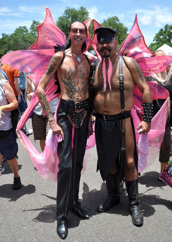 St Pete Pride Festival - &quot;People watching&quot;  Held this weekend St Pete Pride had a night parade Saturday evening and this Pride Festival Sunday along Central Ave.  The morning started off with some wicked thunderstorms and torrential rain, but by noon