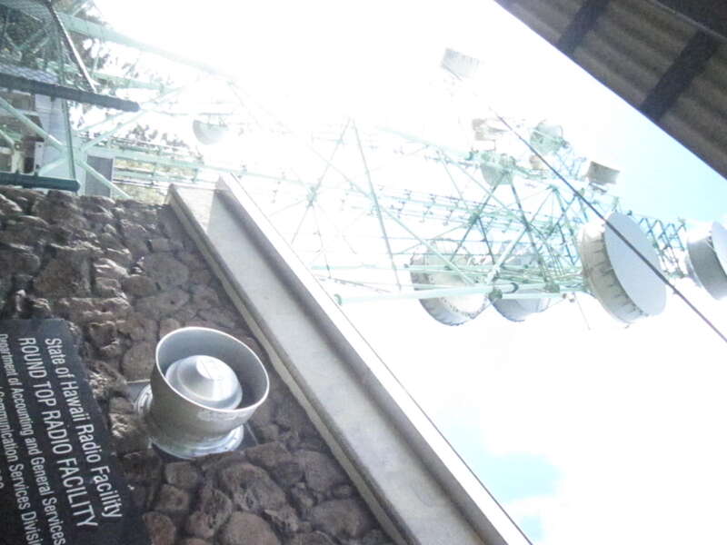 The transmitter site on Puʻu Ohiʻa (Tantalus)