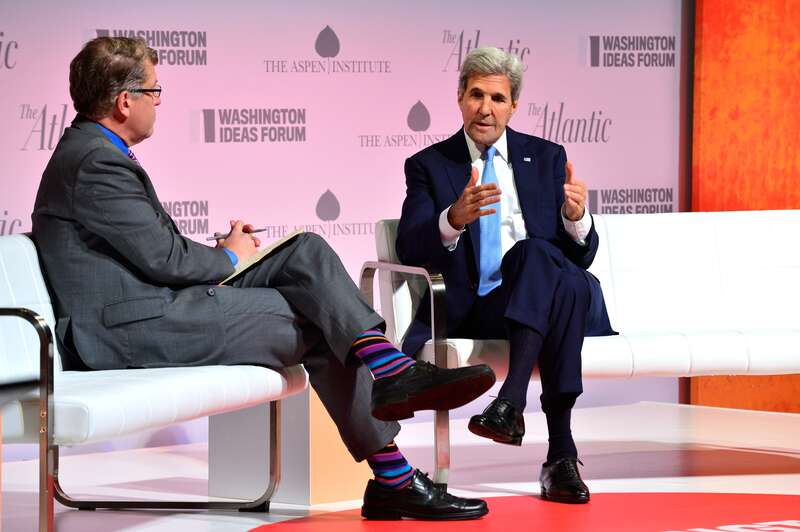 U.S. Secretary of State John Kerry participates in the 8th annual Washington Ideas Forum presented by The Atlantic and Aspen Institute, at the Harman Center of Arts in Washington, D.C. on September 29, 2016. [State Department Photo/ Public Domain]