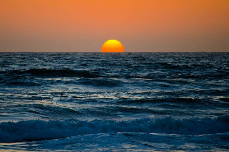 Sunset on the Pacific, as seen from San Diego, CA