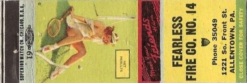 1950 - Fearless Fire Company - Matchcover