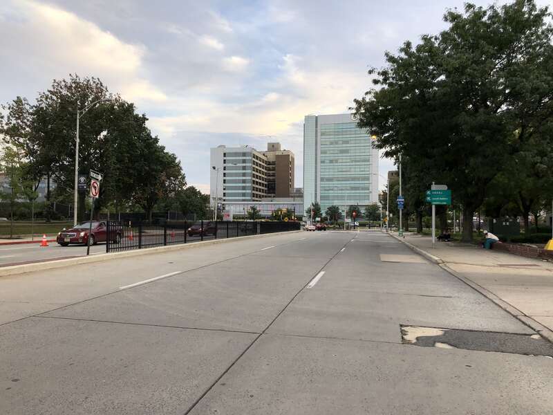View south along Camden County Route 561 (Haddon Avenue) just south of Camden County Route 537 (Federal Street) in Camden, Camden County, New Jersey