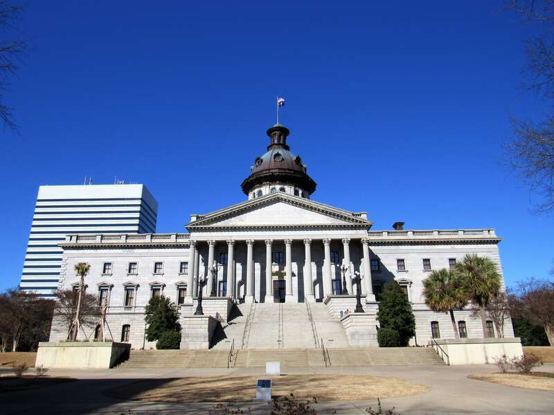 South Carolina State House in Columbia (south portico).