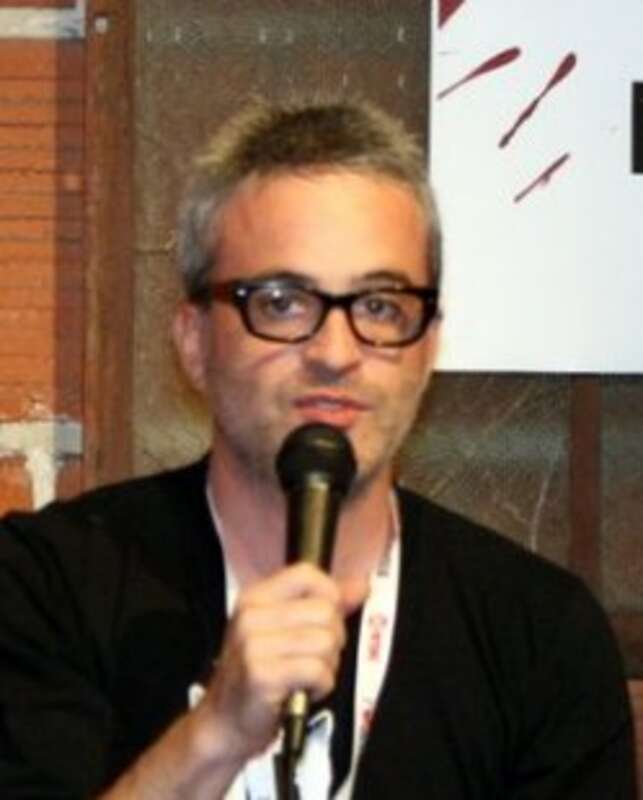 Alex Kurtzman speaking at an offsite San Diego Comic-Con International 2013 event for Sleepy Hollow