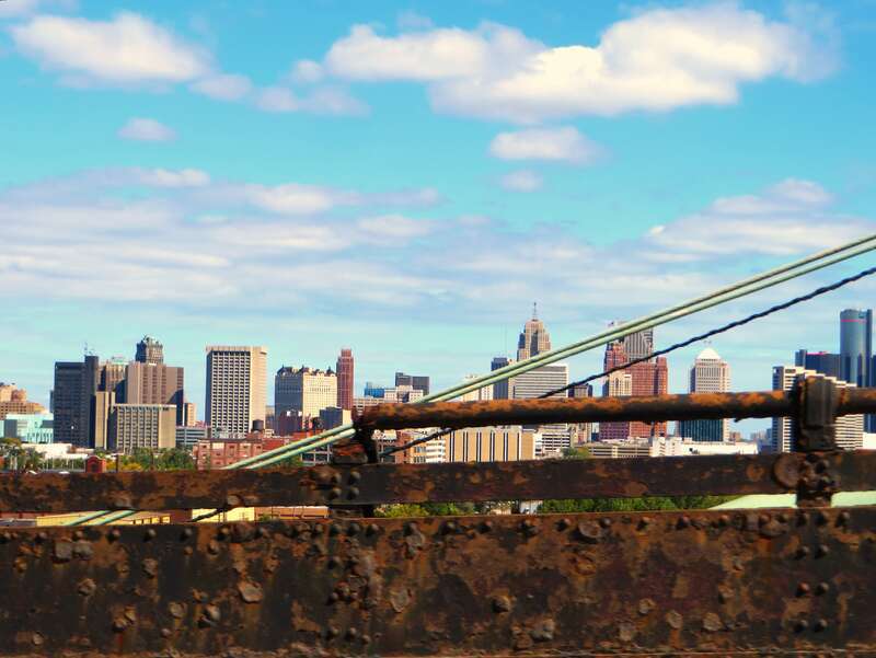 The Ambassador Bridge (officially the Ambassador International Bridge) is a suspension bridge that connects Detroit, Michigan, in the United States, with Windsor, Ontario, Canada. It is the busiest international border crossing in North America in