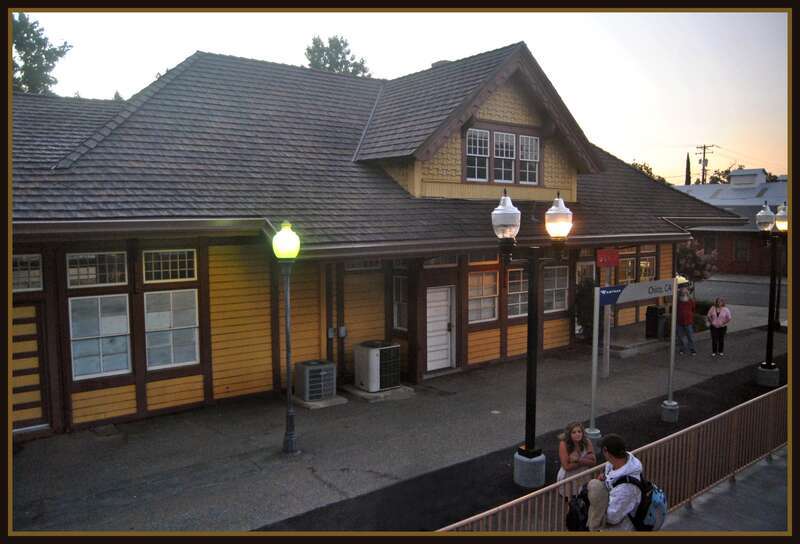 Amtrak station Chico California Photographed from the Amtrak &quot;Coast Starlight&quot;