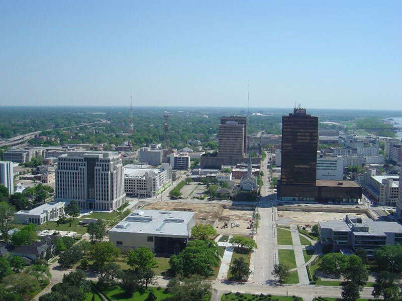 View of Baton Rouge looking south from the Louisiana Capitol