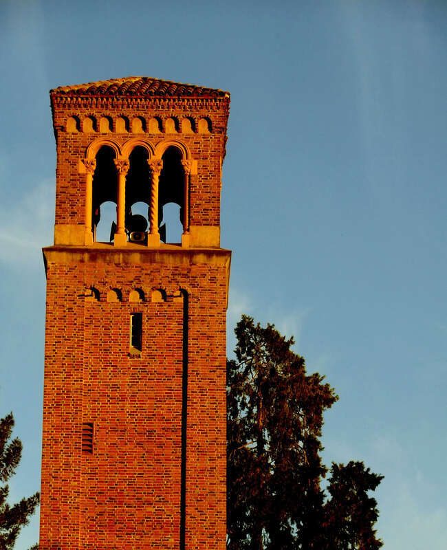 Bell tower on the Chico State University Campus during sunset.
In the South Campus Neighborhood.