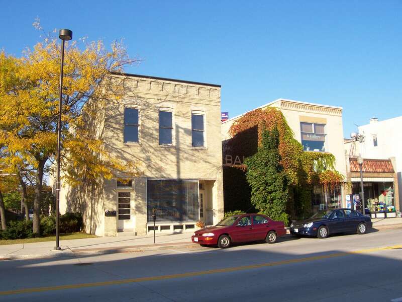 Looking north at the w:John Balzer Wagon Works Complex in downtown w:Sheboygan, Wisconsin.