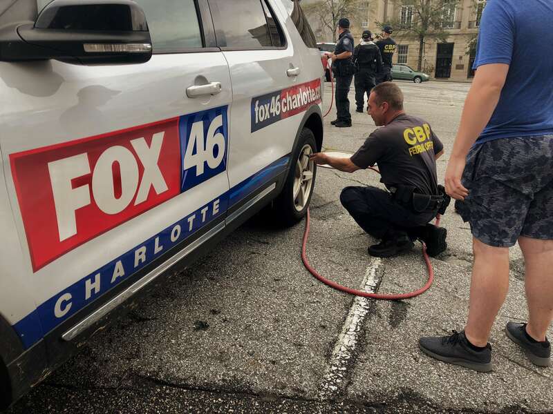 U.S. Customs and Border Protection Office of Field Operations and U.S. Border Patrol teams continue to provide their support in any way possible at areas ravaged by Hurricane Florence.  Photos by CBPO Ben Gathro