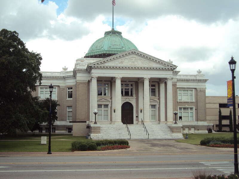 Calcasieu Parish Courthouse in Lake Charles, Louisiana. Listed on the National Register of Historic Places.