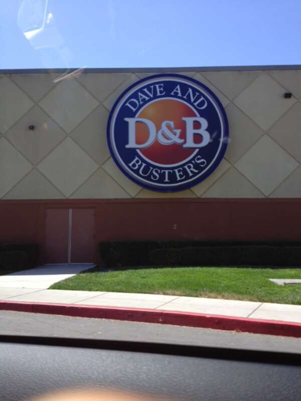 Dave and Buster's logo outside Great Mall
