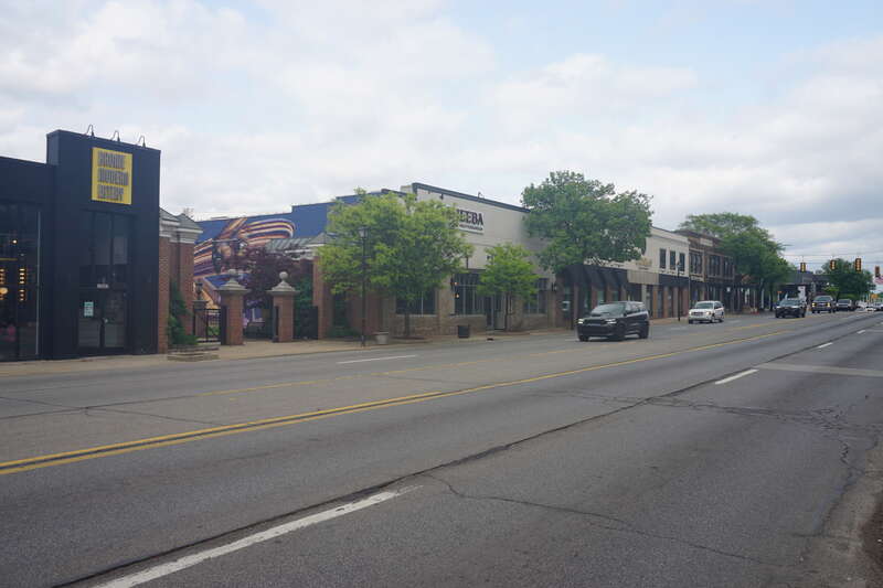 Michigan Avenue in Dearborn, Michigan (United States).