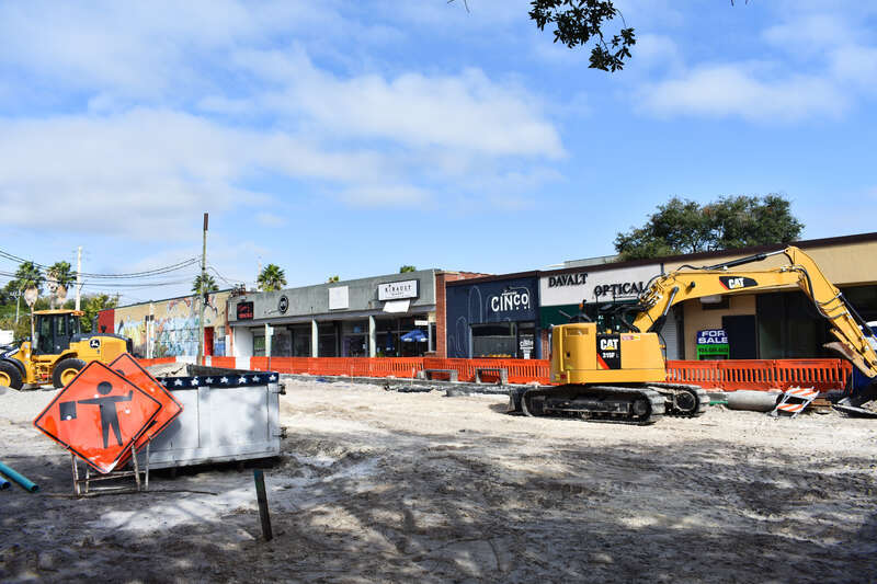 Roadway improvements at the Five Points neighborhood in Jacksonville, Florida.