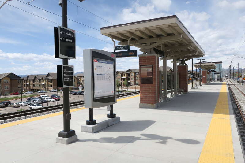 Platform at Arvada Ridge Station