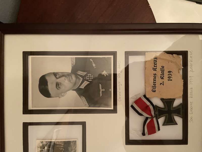 Studio photo and his Iron Cross he got in 1939