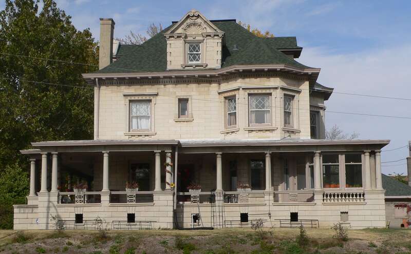 Havens-Page House, located at northeast corner of 39th Street and Dodge in Omaha, Nebraska; seen from the south.