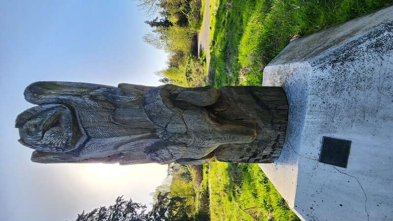 &quot;High Mountain Companion&quot; by Dudley C. Carter
Carved in 1962