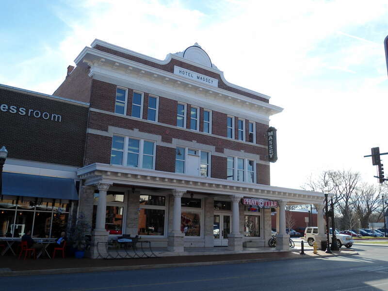 Historic Hotel Massey in downtown Bentonville, AR
