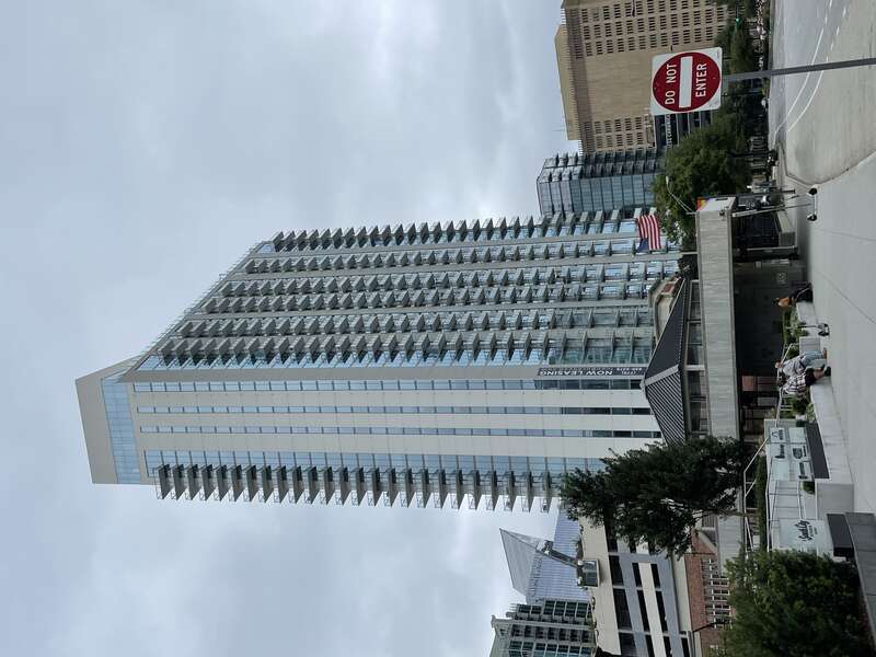 Photo of the Icon Buckhead building in the Buckhead district of Atlanta, Georgia. Photo taken from the southwest.