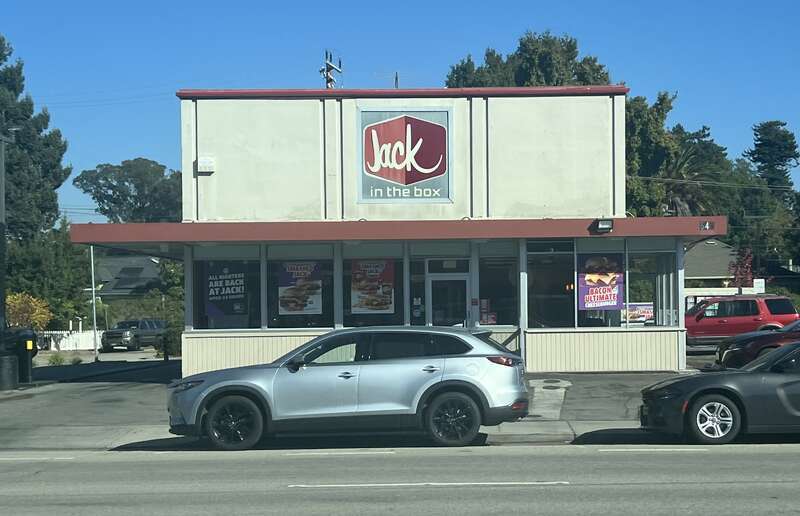 A Jack in the Box restaurant in Santa Cruz, California.