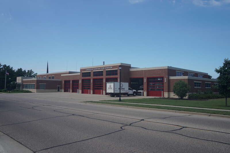 Janesville Fire Station #1 in Janesville, Wisconsin (United States).