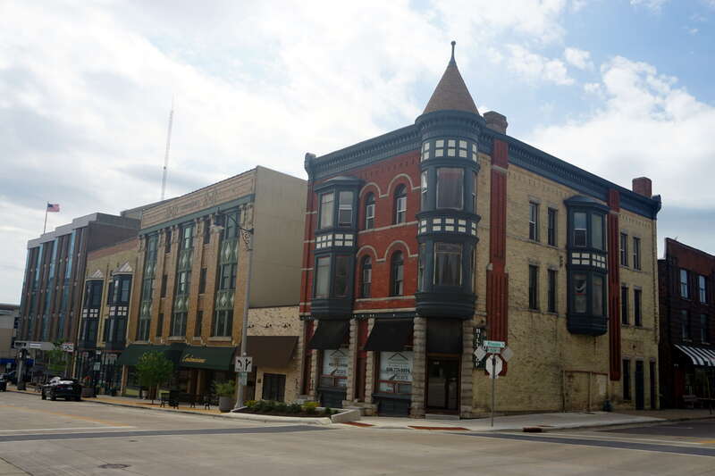 The East Milwaukee Street Historic District in Janesville, Wisconsin (United States).