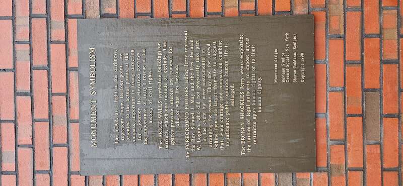 Jerry Rescue Monument in Clinton Square, Syracuse, NY USA