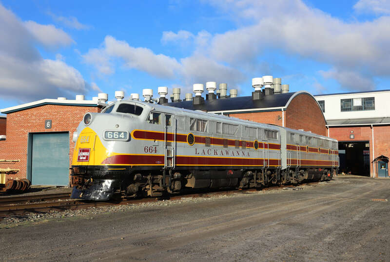 DL&amp;amp;W painted 664, built as BAR 504 are at the Steamtown NHS in Scranton, PA. The Anthracite Railroads Historical Society owns the two units and they are on loan to NPS.