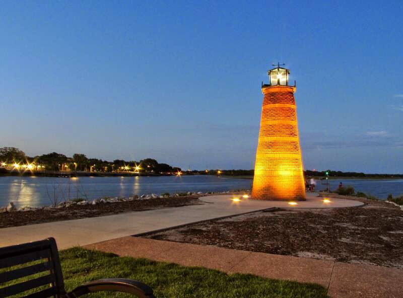 Lighthouse in Lakefront Park in Kissimmee, Fl