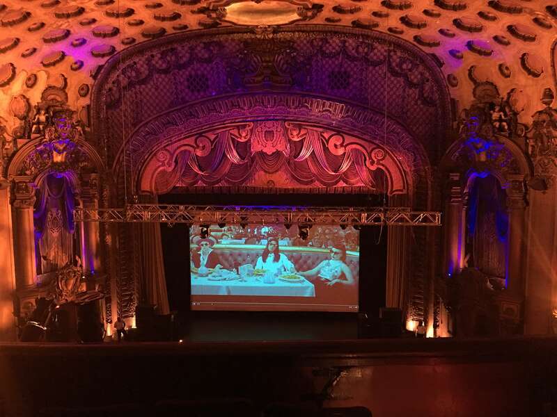 The grand auditorium of the Los Angeles Theatre built in 1931.