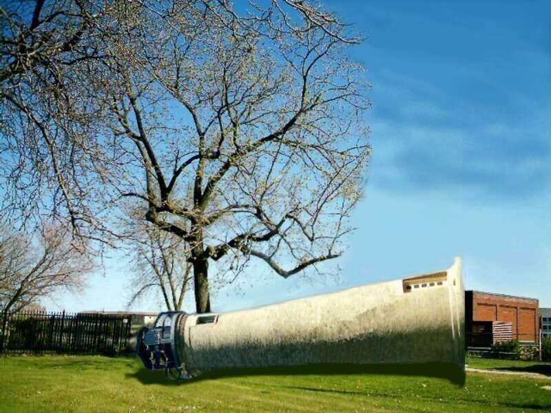 Many folks Don't know this but every spring the Simmons Island Lighthouse is flipped over on it's side for yearly maintence. Cleaning the glass, changing the light bulb, tuck pointing the brick work, ect.  I was lucky enough last spring to see this