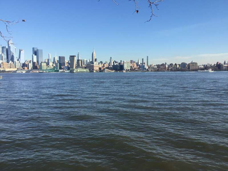The Manhattan skyline seen from Hoboken
