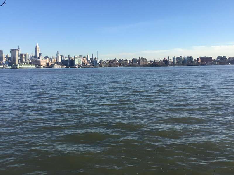 The Manhattan skyline seen from Hoboken