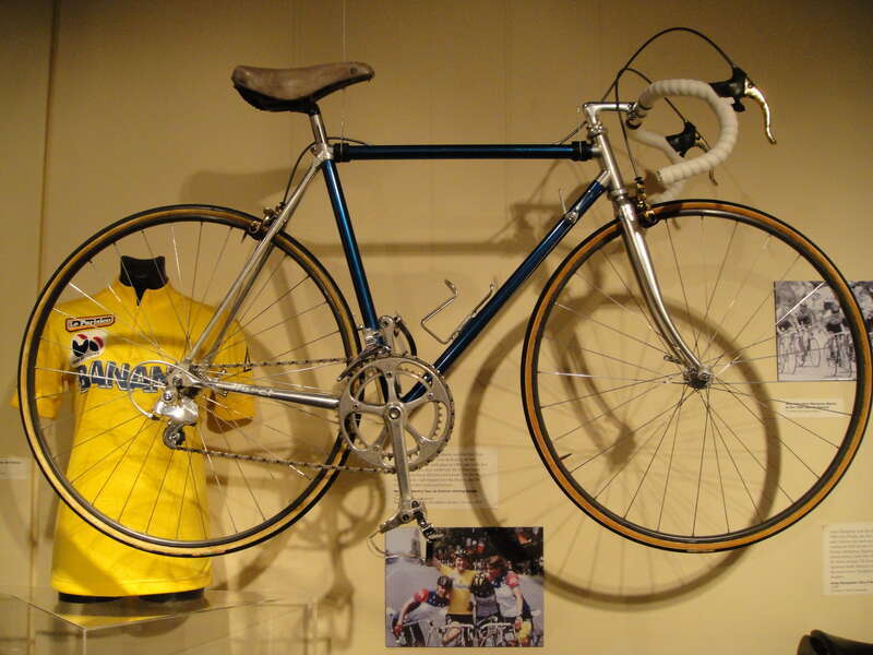 The bicycle ridden by winner Marianne Martin in the 1984 Tour de France Féminin. Pictured in the exhibition &quot;Bicycles! 150 Years of Gears&quot; held April 24 - July 3, 2010 at Longmont Museum &amp;amp; Cultural Center 400 Quail Road Longmont, CO, 80501