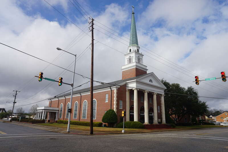 First Baptist Church in Meridian, Mississippi (United States).