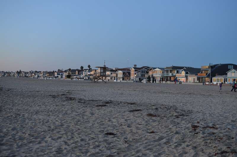 Newport Beach just right of the Newport Pier