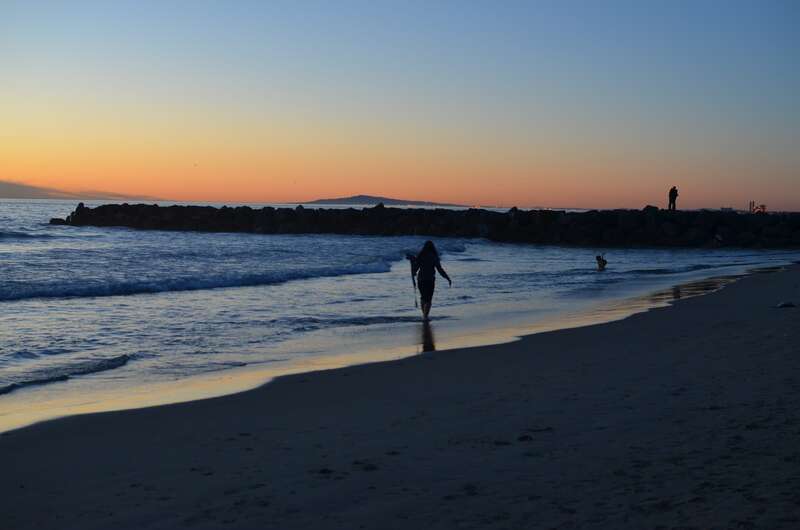 Newport Beach just right of the Newport Pier
